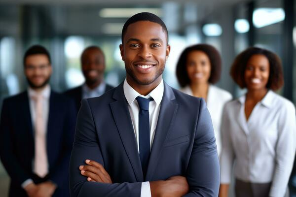 ai-generated-business-people-and-office-concept-smiling-
